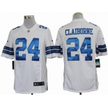 nike nfl jerseys dallas cowboys #24 claiborne white[nike limited]