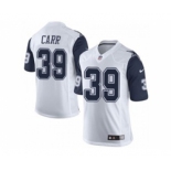 nike nfl jerseys dallas cowboys #39 carr white[Limited throwback]