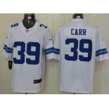 nike nfl jerseys dallas cowboys #39 carr white[nike limited]