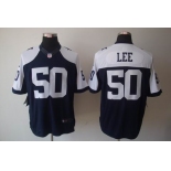 nike nfl jerseys dallas cowboys #50 lee blue[game limited throwback]