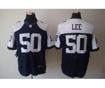 nike nfl jerseys dallas cowboys #50 lee blue[game limited throwback]