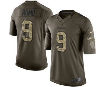 nike nfl jerseys dallas cowboys #9 romo army green[nike Limited Salute To Service]