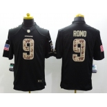 nike nfl jerseys dallas cowboys #9 romo black[salute to service limited]