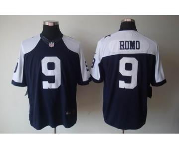 nike nfl jerseys dallas cowboys #9 romo blue[game limited throwback]