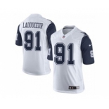 nike nfl jerseys dallas cowboys #91 l. p. ladouceur white[Limited throwback]