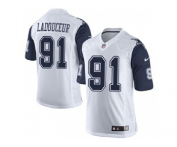 nike nfl jerseys dallas cowboys #91 l. p. ladouceur white[Limited throwback]