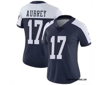 Women Dallas Cowboys #17 Brandon Aubrey Limited Navy Vapor Untouchable Football Jersey