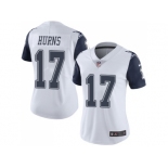 Women Nike Dallas Cowboys #17 Allen Hurns White Stitched NFL Limited Rush Jersey