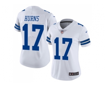 Women Nike Dallas Cowboys #17 Allen Hurns White Stitched NFL Vapor Untouchable Limited Jersey