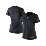 Women Nike Dallas Cowboys #21 Ezekiel Elliott Black Impact Stitched NFL Limited Jersey