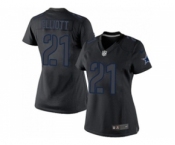 Women Nike Dallas Cowboys #21 Ezekiel Elliott Black Impact Stitched NFL Limited Jersey