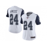 Women Nike Dallas Cowboys #24 Chidobe Awuzie White Stitched NFL Limited Rush Jersey