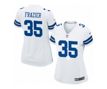 Women Nike Dallas Cowboys #35 Kavon Frazier Game White NFL Jersey