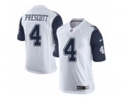 Women Nike Dallas Cowboys #4 Dak Prescott Limited White Rush NFL Jersey