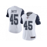 Women Nike Dallas Cowboys #45 Rod Smith Limited White Rush Vapor Untouchable NFL Jersey