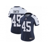 Women Nike Dallas Cowboys #45 Rod Smith Navy Blue Throwback Alternate Vapor Untouchable Limited Player NFL Jersey