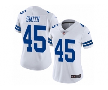 Women Nike Dallas Cowboys #45 Rod Smith White Vapor Untouchable Limited Player NFL Jersey