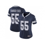 Women Nike Dallas Cowboys #55 Leighton Vander Esch Navy Blue Team Color Stitched NFL Vapor Untouchable Limited Jersey