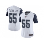 Women Nike Dallas Cowboys #55 Leighton Vander Esch White Stitched NFL Limited Rush Jersey