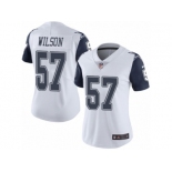 Women Nike Dallas Cowboys #57 Damien Wilson Limited White Rush Vapor Untouchable NFL Jersey