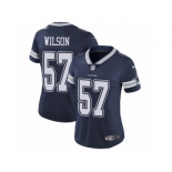 Women Nike Dallas Cowboys #57 Damien Wilson Navy Blue Team Color Vapor Untouchable Limited Player NFL Jersey