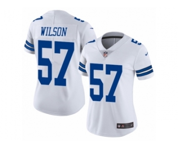 Women Nike Dallas Cowboys #57 Damien Wilson White Vapor Untouchable Limited Player NFL Jersey