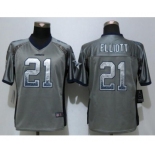 Women Nike Dallas cowboys #21 Ezekiel Elliott Drift Fashion Grey Jerseys