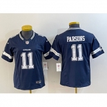 Women's Dallas Cowboys #11 Micah Parsons Navy 2023 F.U.S.E. Limited Stitched Jersey