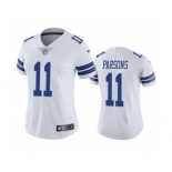 Women's Dallas Cowboys #11 Micah Parsons White Vapor Untouchable Limited Stitched Football Jersey