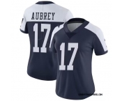 Women's Dallas Cowboys #17 Brandon Aubrey Limited Navy Thanksgiving Vapor Untouchable Jersey