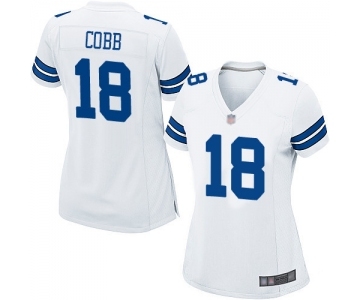 Women's Dallas Cowboys #18 Randall Cobb Game White Football Jersey