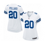 Women's Dallas Cowboys #20 Tony Pollard Game White Football Jersey