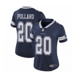 Women's Dallas Cowboys #20 Tony Pollard Navy Blue Team Color Vapor Untouchable Limited Player Football Jersey