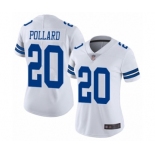 Women's Dallas Cowboys #20 Tony Pollard White Vapor Untouchable Limited Player Football Jersey