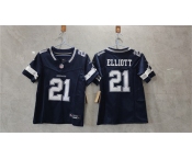 Women's Dallas Cowboys #21 Ezekiel Elliott Navy 2023 F.U.S.E. Limited Football Stitched Jersey