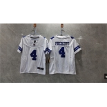 Women's Dallas Cowboys #4 Dak Prescott White 2023 F.U.S.E. Limited Football Stitched Jersey