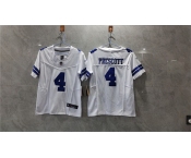 Women's Dallas Cowboys #4 Dak Prescott White 2023 F.U.S.E. Limited Football Stitched Jersey