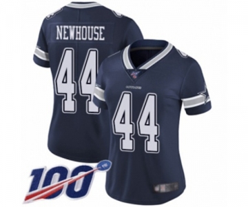 Women's Dallas Cowboys #44 Robert Newhouse Navy Blue Team Color Vapor Untouchable Limited Player 100th Season Football Jersey