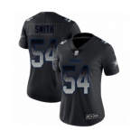 Women's Dallas Cowboys #54 Jaylon Smith Black Smoke Fashion Limited Player Football Jersey