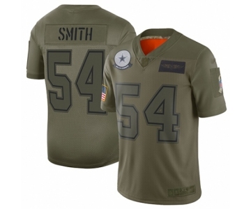 Women's Dallas Cowboys #54 Jaylon Smith Limited Camo 2019 Salute to Service Football Jersey