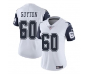 Women's Dallas Cowboys #60 Tyler Guyton White 2024 Draft Color Rush Limited Football Stitched Jersey