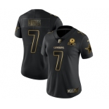 Women's Dallas Cowboys #7 Trevon Diggs Black Golden Edition Limited Stitched Jersey