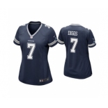 Women's Dallas Cowboys #7 Trevon Diggs Navy Vapor Untouchable Limited Stitched Football Jersey