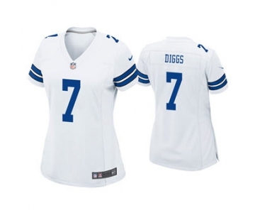 Women's Dallas Cowboys #7 Trevon Diggs White Vapor Untouchable Limited Stitched Football Jersey