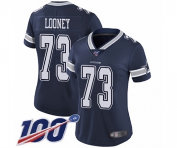 Women's Dallas Cowboys #73 Joe Looney Navy Blue Team Color Vapor Untouchable Limited Player 100th Season Football Jersey