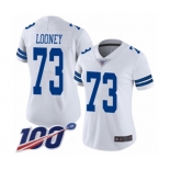 Women's Dallas Cowboys #73 Joe Looney White Vapor Untouchable Limited Player 100th Season Football Jersey