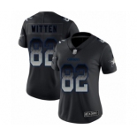 Women's Dallas Cowboys #82 Jason Witten Black Smoke Fashion Limited Football Jersey