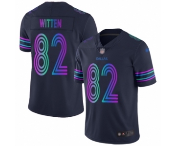 Women's Dallas Cowboys #82 Jason Witten Limited Navy Blue City Edition Football Jersey