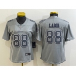 Women's Dallas Cowboys #88 CeeDee Lamb Grey Atmosphere Fashion 2022 Vapor Untouchable Stitched Nike Limited Jersey