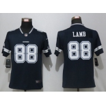 Women's Dallas Cowboys #88 CeeDee Lamb Navy Blue Team Color Vapor Untouchable Limited Player Football Jersey